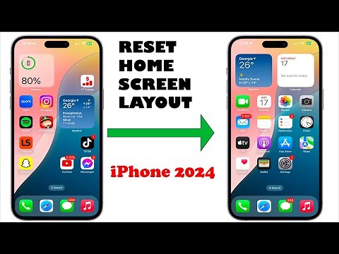 How to RESET Home Screen Layout on iPhone 2024