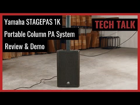 Review & Demo: Yamaha STAGEPAS 1K Portable Column PA System with Bluetooth on Tech Talk Ep. 66