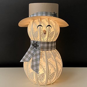 Large 3D Paper Snowman: A Cricut Craft With Six SVG Designs