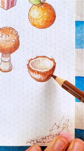 Adeline Dessine on Instagram: "❌️🥥❌️ ARRÊTE de dessiner tes NOIX DE COCO comme ça ! ❌️🥥❌️ ✨️🥥✨️ Je t'apprends à dessiner une superbe NOIX DE COCO en VOLUME grâce à la PERSPECTIVE ISOMÉTRIQUE ! ✨️🥥✨️ ✨️💖✨️ ABONNE-TOI si toi aussi tu veux progresser en dessin de VOLUME et de PERSPECTIVE ! #perspective #isometric #coco #3d #dessindujour #noixdecoco #volume"