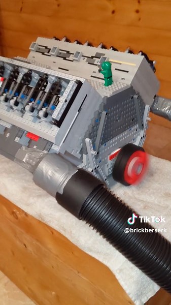 Lego V8 Setup #lego #legovacuumengine #v8