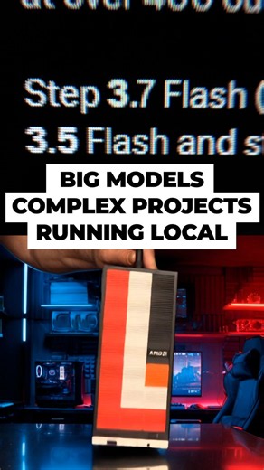 Big Models. Complex Projects. Running Local.Our 128GB agent computers are now regularly loading and running large models like Step 3.7 and Qwen 3.5. 122B for heavy reasoning and overnight work using Ryzen AI Max+ 395 processors.