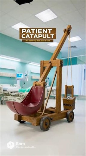 New Invention: Patient catapult the medieval mobility device. #ai #trending #viral #youtubeshorts