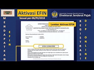 Cara Mendapatkan-Aktivasi EFIN-Registrasi NPWP ke DJP Online