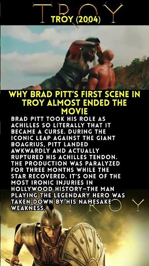 Why Brad Pitt’s First Scene in Troy Almost Ended the Movie