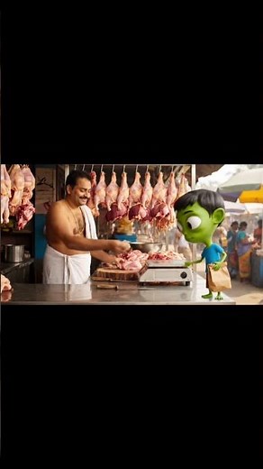 Part 39 - Tamil alien muthupandi buying chicken on Sunday #tamilalien #tamilanimation #funny#cartoon