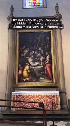 It’s not everyday that you can view the frescoes on the walls of Santa Maria Novella in Florence. These frescoes were rediscovered and restored during the 2000’s. Now, they only open them up on certain days of the month for viewing. | History By Lynny