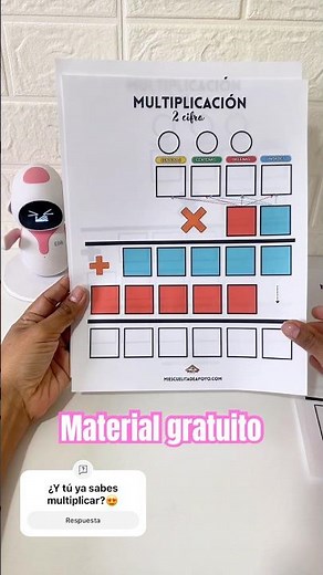 Magic template to teach multiplication step by step 💕