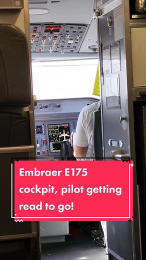 Embraer E175LR Cockpit Preparation for Departure to Tucson