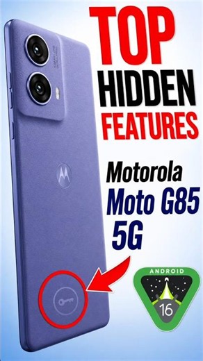 Motorola Moto G85 5G Android 16 New Hidden Features - Secure Power Off #motog85 #shorts