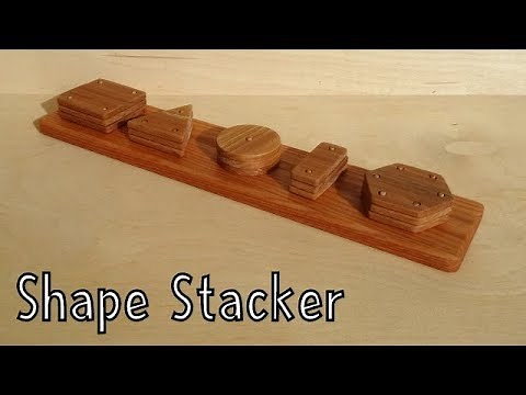 How To Make a Wooden Toy Shape Stacker - Toys For Charity