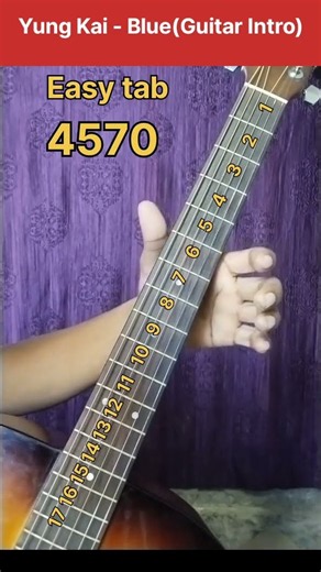 Young Kai - BLUE | Guitar Intro Tutorial (1st String Only!) 🎸