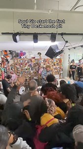611K views · 11K reactions | The first ever mosh pit at Tiny Desk. Watch the full performance here - https://bit.ly/3xcOR8l | SOUL GLO | Facebook