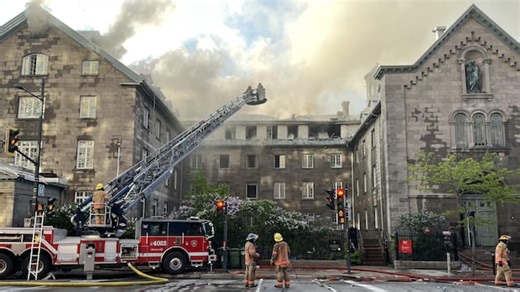 Fire at Montreal heritage monastery finally put out | CBC News