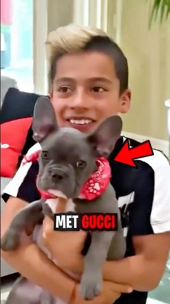 King Ferran Met Gucci As A Puppy! 😲