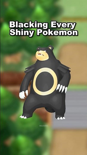 BLACKED Ursaring Shiny Pokemon #pokemon