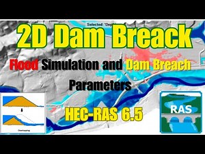 Mastering Dam-Break Modelling with HEC-RAS 2D | 2D Flood Simulation, Dam Breach Parameters