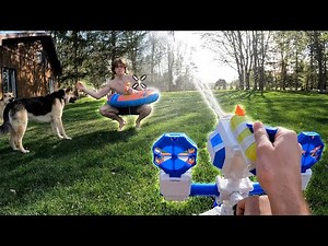 NERF SUPERSOAKER ROBOBLASTER Unboxing and Review!