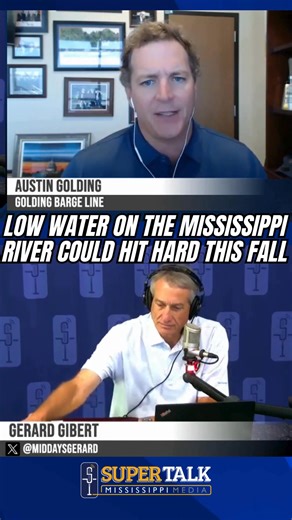 Austin Golding of Golding Barge Line joined us to explain how low water changes everything on the river, from shipping costs to cargo capacity. | SuperTalk Mississippi