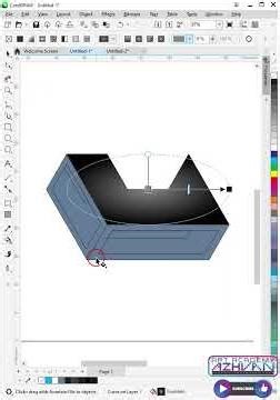 Coreldraw for Beginner Graphic Designers / make 3D object #shortvideo #short #advance