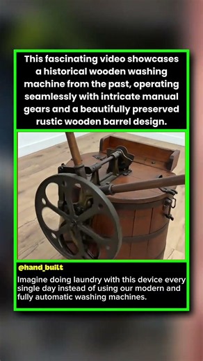 Antique Washing Machine Demonstration