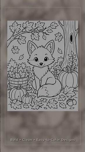 Cozy Autumn 🍂 | 40 Bold & Easy Fall Coloring Pages for Adults | Adult Coloring Book
