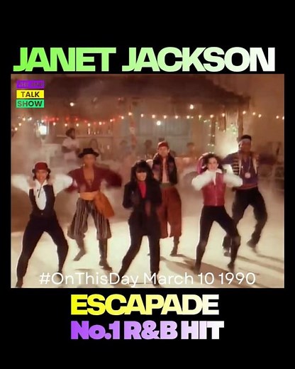 #onthisday March 10 1990, "Escapade" no.1 r&b hit Janet Jackson