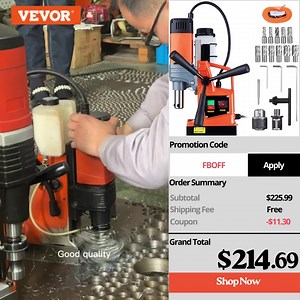 81 reactions | VEVOR Magnetic Drill Extra 5% off, Use coed: FBOFF | VEVOR Home Improvement | Facebook