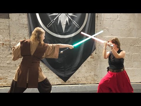 steps, sparrings, impro - #lightsaber practice at SaberArts