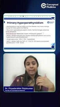 Primary Hyperparathyroidism by Dr. Priyadarshini Rajakumar