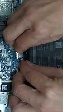 Install and remove Dell laptop battery cable