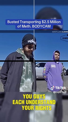 Busted Transporting $2.5 Million of Meth. BODYCAM #cops #copsoftiktok