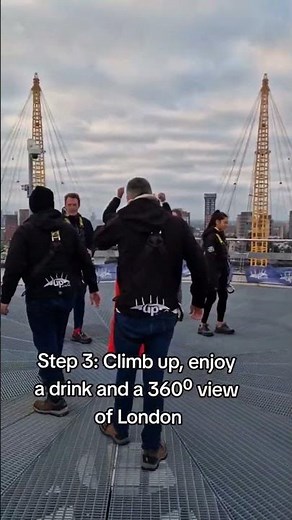 Climbing the O2 in London #o2london #uptheo2 #climbingtheo2