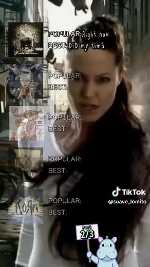 Korn albums 2/3 POPULAR VS BEST #musica #album #korn #unitedstates #spotify