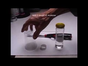 Explosion of air, acetone mixture