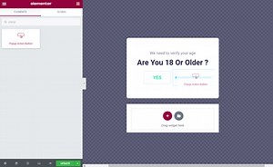 Popup Action Button Widget Overview | Crocoblock