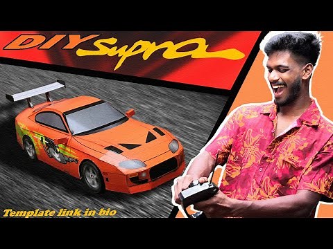 How To Make a Paper Toyota supra DIY Toyota supra [With Template]