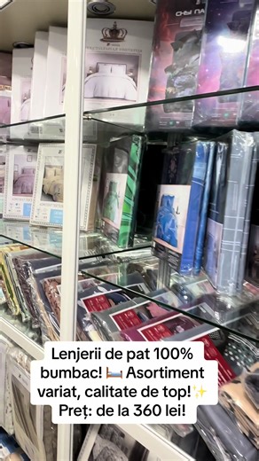 Lenjerii de pat 100% bumbac – calitate, confort și stil! 🛏️✨ Alege dintr-un asortiment variat și transformă-ți dormitorul într-un colț de relaxare perfect! Te așteptăm în magazinele Textil Moldova! 💙 #TextilMoldova #LenjeriiDePat #TextilePentruCasa #ConfortAcasa #ShoppingTime #HomeDecor #BulgarianTextiles #QualityTextiles #DormitorPerfect #MadeWithLove #TextileLovers #SweetDreams #LuxuryBedding #SleepBetter #InteriorDesign #Homedeco #CozyVibes #TextileShop #FabricLover #ComfyLife #ShoppingAddi