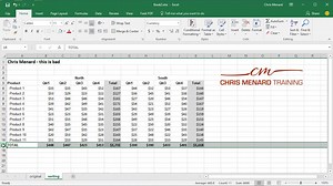 Fix your header row in Excel and create an outline by Chris Menard
