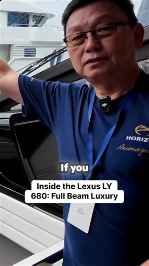 Step inside the ultimate fusion of automotive precision and nautical luxury. The Lexus LY 680 redefines yacht design, featuring an architectural layout that prioritizes natural light, from the expansive windshield flooding the lower deck to the stunning full-beam master cabin. With hidden amenities like a wine fridge, coffee station, and washer-dryer seamlessly integrated into the craftsmanship, this is yachting engineering at its finest. Austin Lin of Vision Shipyard reveals why this collaborat