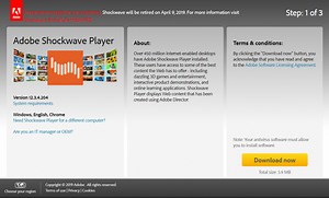 Shockwave Player Akan Dipensiunkan Pada 9 April 2019!