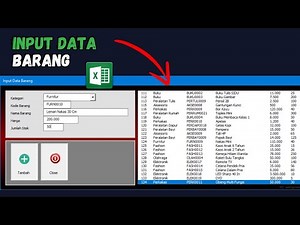 Input Data Barang Gudang Dengan UserForm Excel