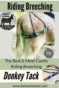 Best Saddle Breeching for donkeys or mules made from comfy Mohair