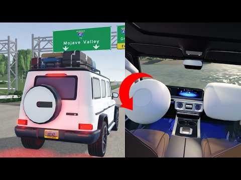 *CRAZY* Road Trip Vacation from Greenville to Mojave Valley CRASH Roblox Roleplay