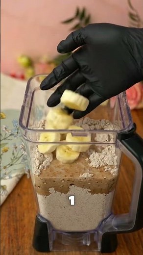 3 ingredient Fluffy Banana Oat Pancakes | Easy Blender Pancakes #easyrecipe