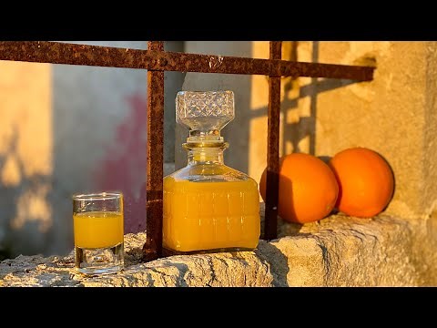 How to make ORANGE LIQUEUR Homemade in just 5 days 🍊ARANCELLO 🤪 Orange flavored liqueur