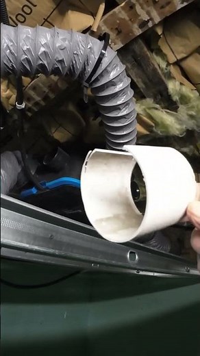 Astuce pour fixer une gaine de VMC souple #astuce #fixed #vmc