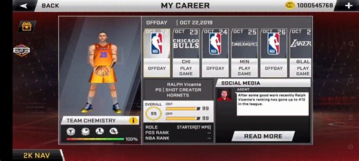 Personlized MC done. 😊👌 RALPH VICENTE 🤜🤛 NBA 2K20 MODS TO NBA2K26 UPDATED ROSTER.. Apk v45 .. © Music created by Chris Felric Humol Damasco #tatak2kHustlerz #nocopyrightinfringementintendedmusicbelongstotherightfulowner | DreF TV