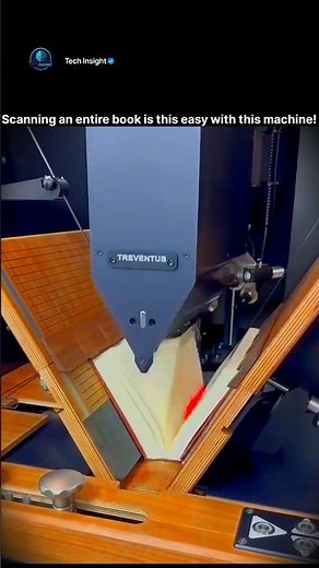 Scanning an entire book is this easy with this machine! 🤯