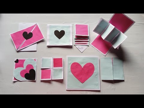 Cards for Scrapbook and Explosion Box / How to make cards for Scrapbook / Part - II